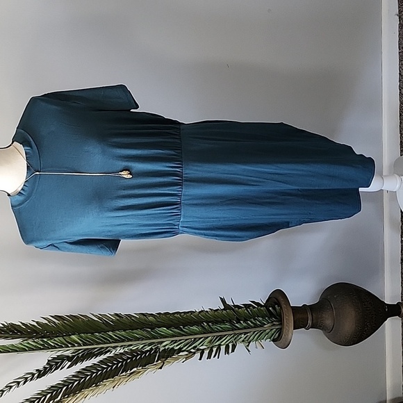 Maurices solid mock neck mini dress in Dark Spruce NWT - Picture 2 of 9